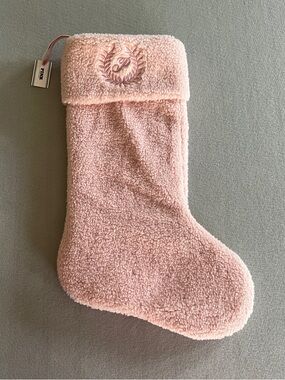 PINK Victoria's Secret Blush Sherpa Holiday Stocking